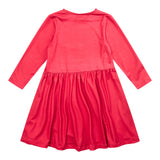 ALMA-LS-BABYDOLL-DRESS (KIDS) - RED