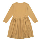 ALMA-LS-BABYDOLL-DRESS (KIDS) - HONEY GOLD