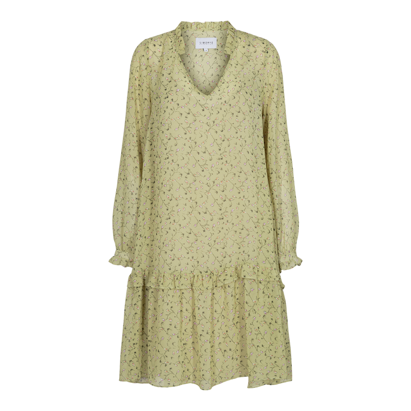 SHIRLEY-DRESS - DUSTY LIME