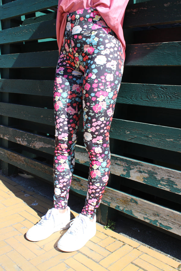 NICOLE-LEGGING - BLACK FLOWER