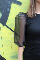 NYNNE BLOUSE - BLACK