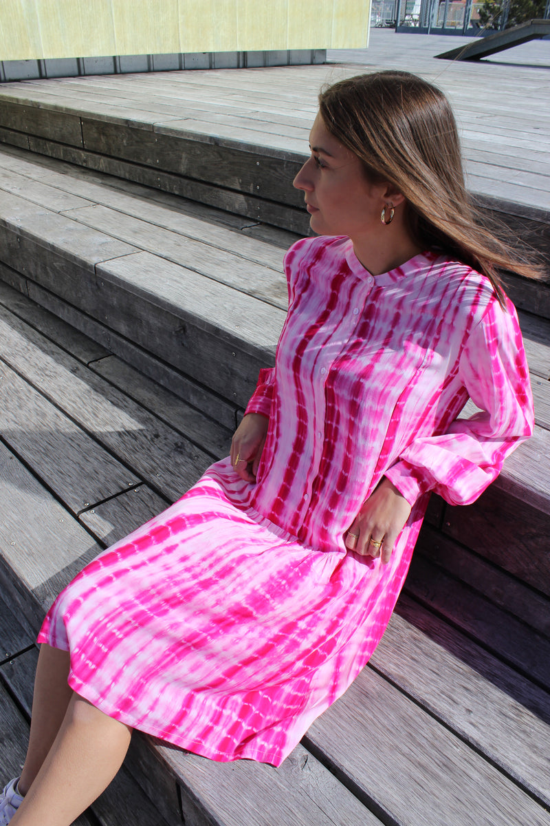 VILMA SHIRT DRESS - PINK