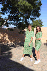 ALMA-DRESS3 - GREEN FLOWER