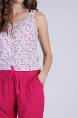 ALMA-SHORTS - CHERRY