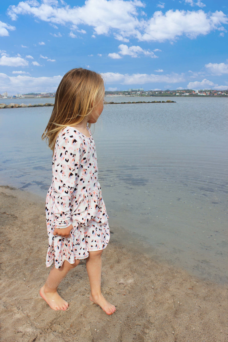 ALMA-LS-BABYDOLL-DRESS (KIDS) - PASTEL LEO