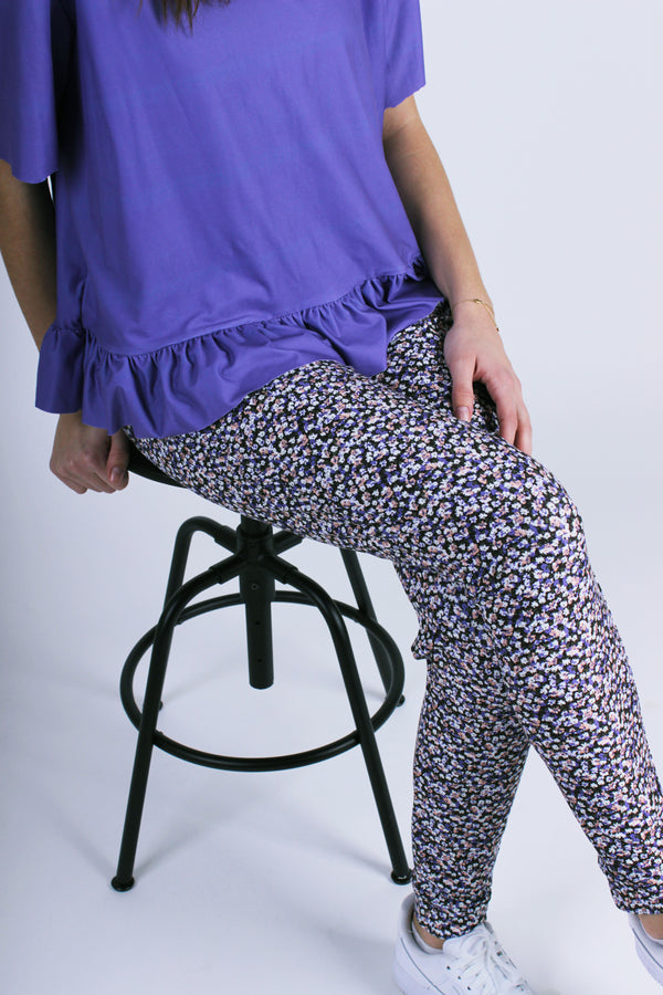 ALMA LEGGINGS - PURPLE FLOWER