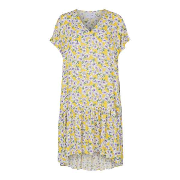 SIGNE-SS-DRESS - YELLOW FLOWER