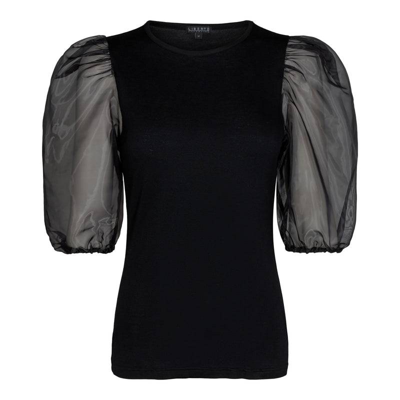 NYNNE BLOUSE - BLACK